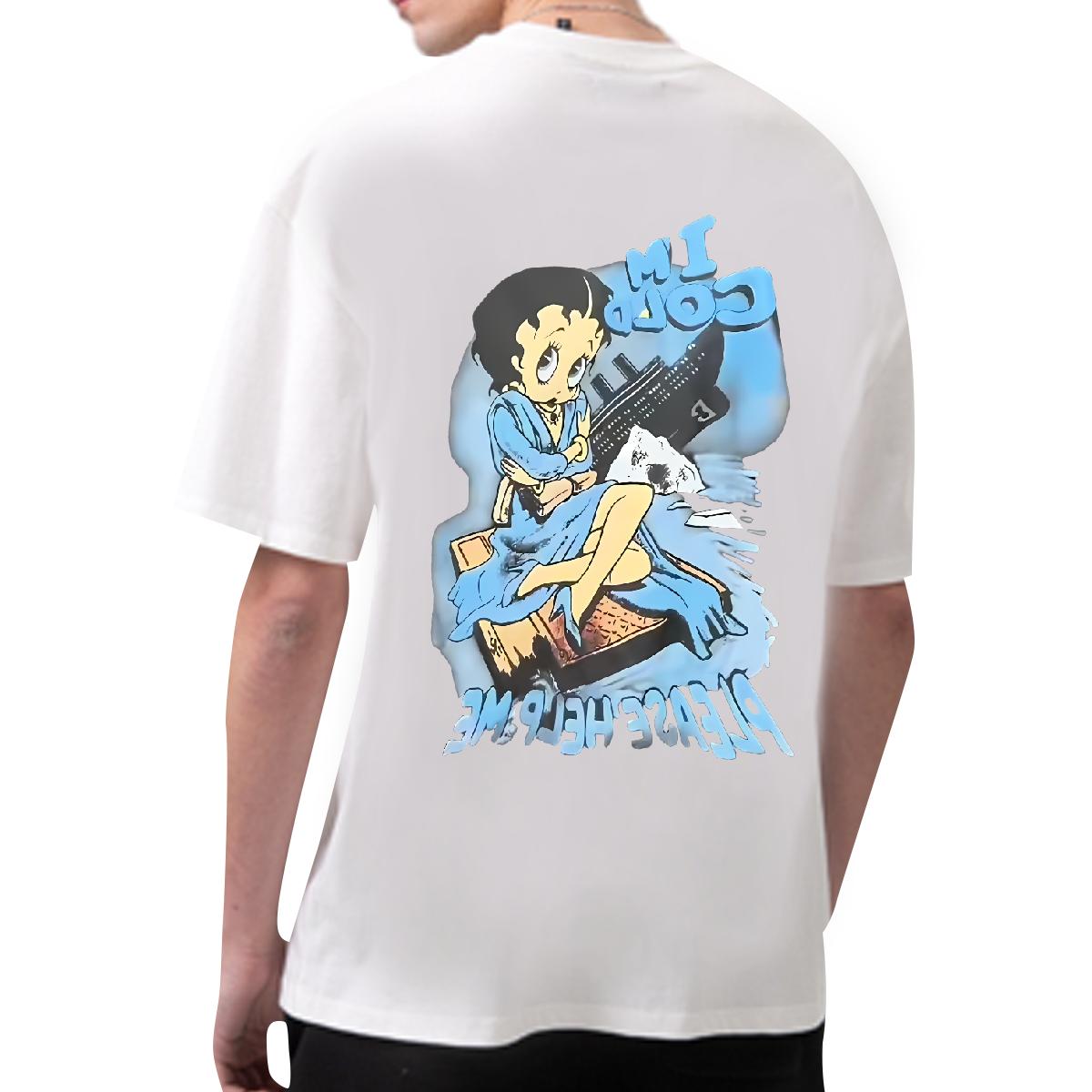 Designer Fashion Men T Shirts Custom Print Oversized Men Tops Tees Beach Cotton Breathable High Quality Tops Shirt