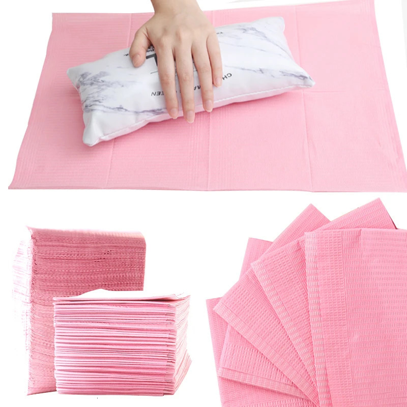 5/20 pieces of nail art table mat disposable cleaning pad for nail care gel polishing waterproof tablecloth operating tool accessories 240705