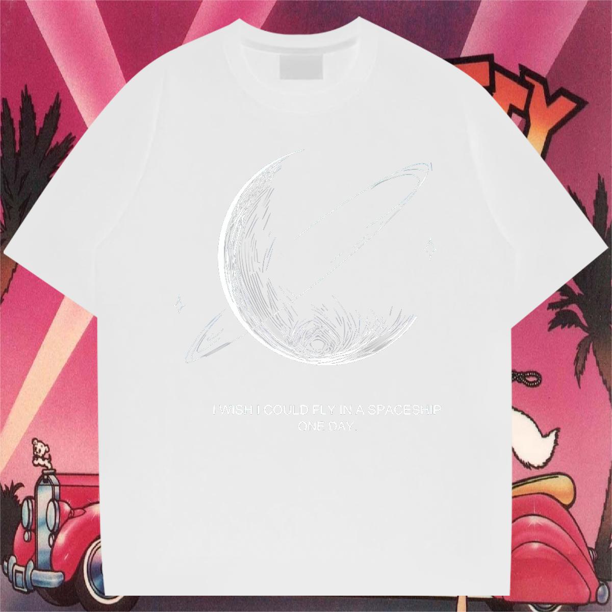 2024 DIY T Shirt For Man DIY Logo Tshirts High Street Hip Hop Breathable Crew Neck Classic Tee Shirt