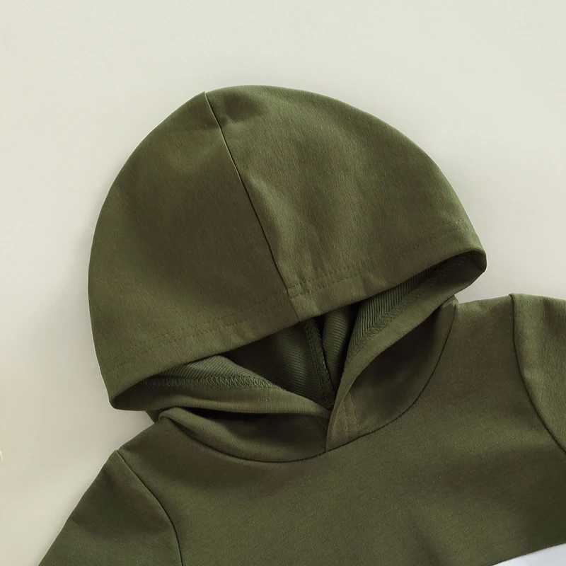 Clothing Sets 2022-05-20 Lioraitiin 0-4Years Toddler Baby Boys Hooded Short Sleeve Tops Shorts Color Matching Casual Style Summer Clothing R240708