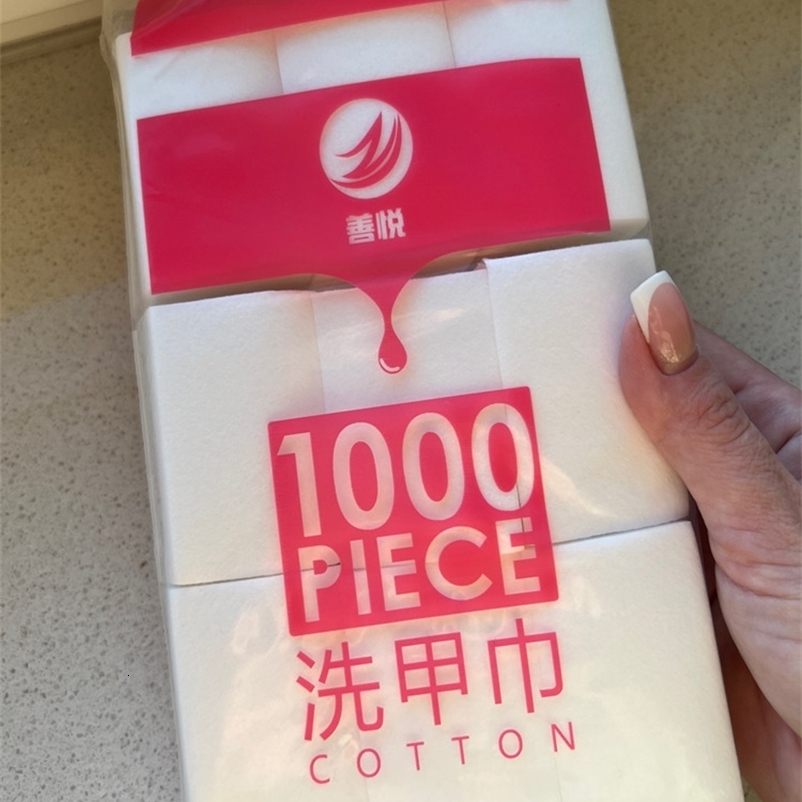 nail towel 100% cotton pad lint free gel nail polish removing cotton pad handle wet towel nail art cleaning tool 240705