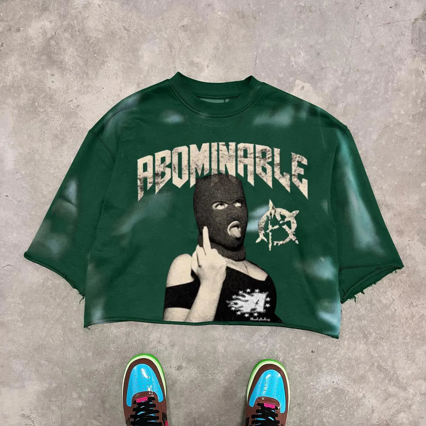 Streetwear T Shirt Y2K Hip Hop Punk Rock Graphic Print Oversized T Shirt Mens Round Neck Cotton Short Sleeve Tops 240626