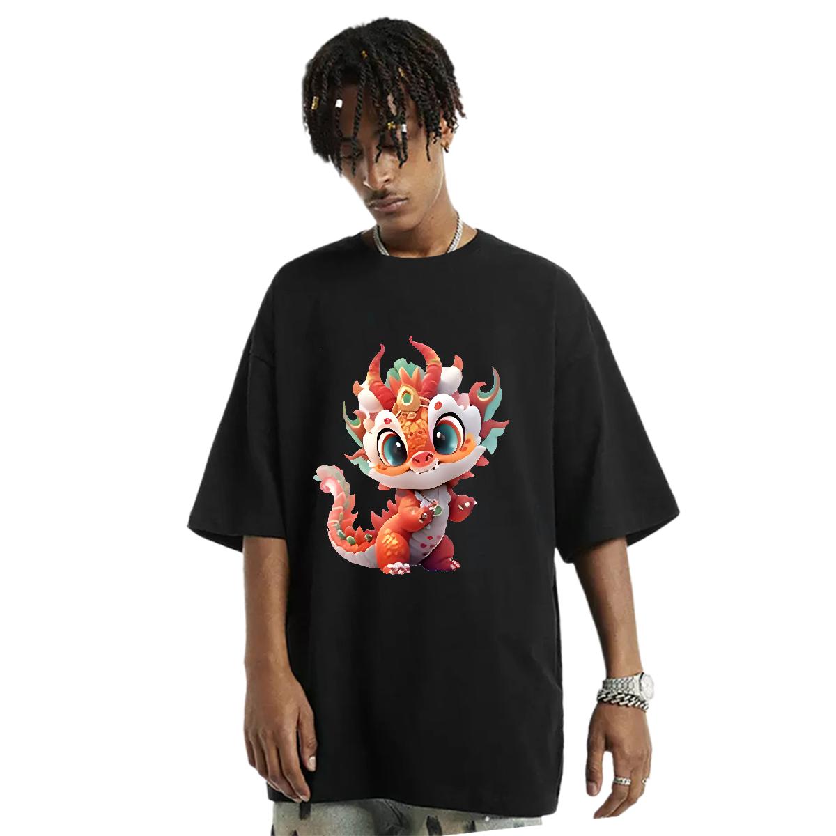 Fashion New T shirt Oversized Men Tshirts Hip Hop Street Breathable Crew Neck Cotton Popular Tops Tees