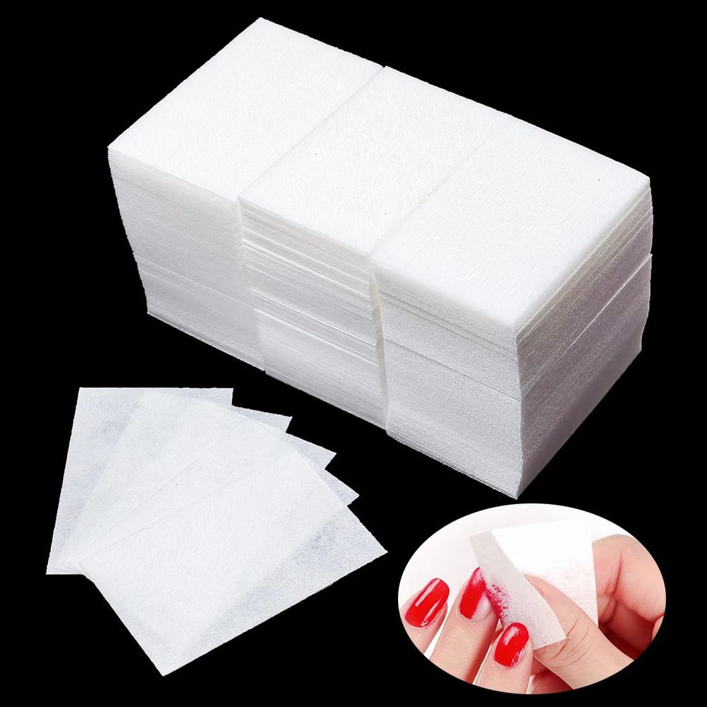 100/200/300Pcs nail towel cotton pad gel nail polish acrylic r cotton free nail towel 240705