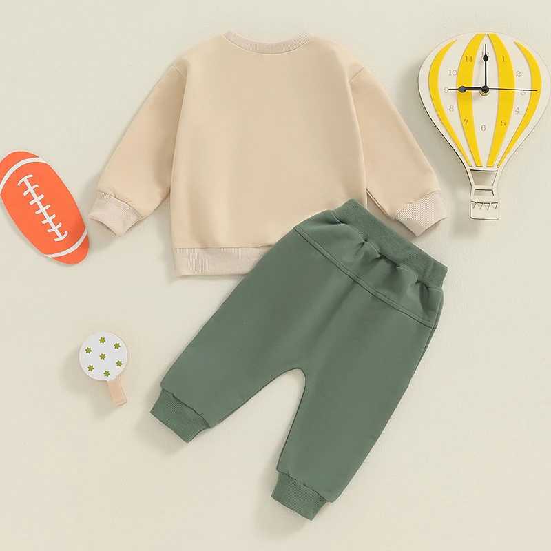 Clothing Sets Baby Boy Spring Fall 2 Piece Sets Car Letter Print Long Sleeve Pullover Sweatshirts Pants Outfits Toddler Clothes Tracksuits R240708