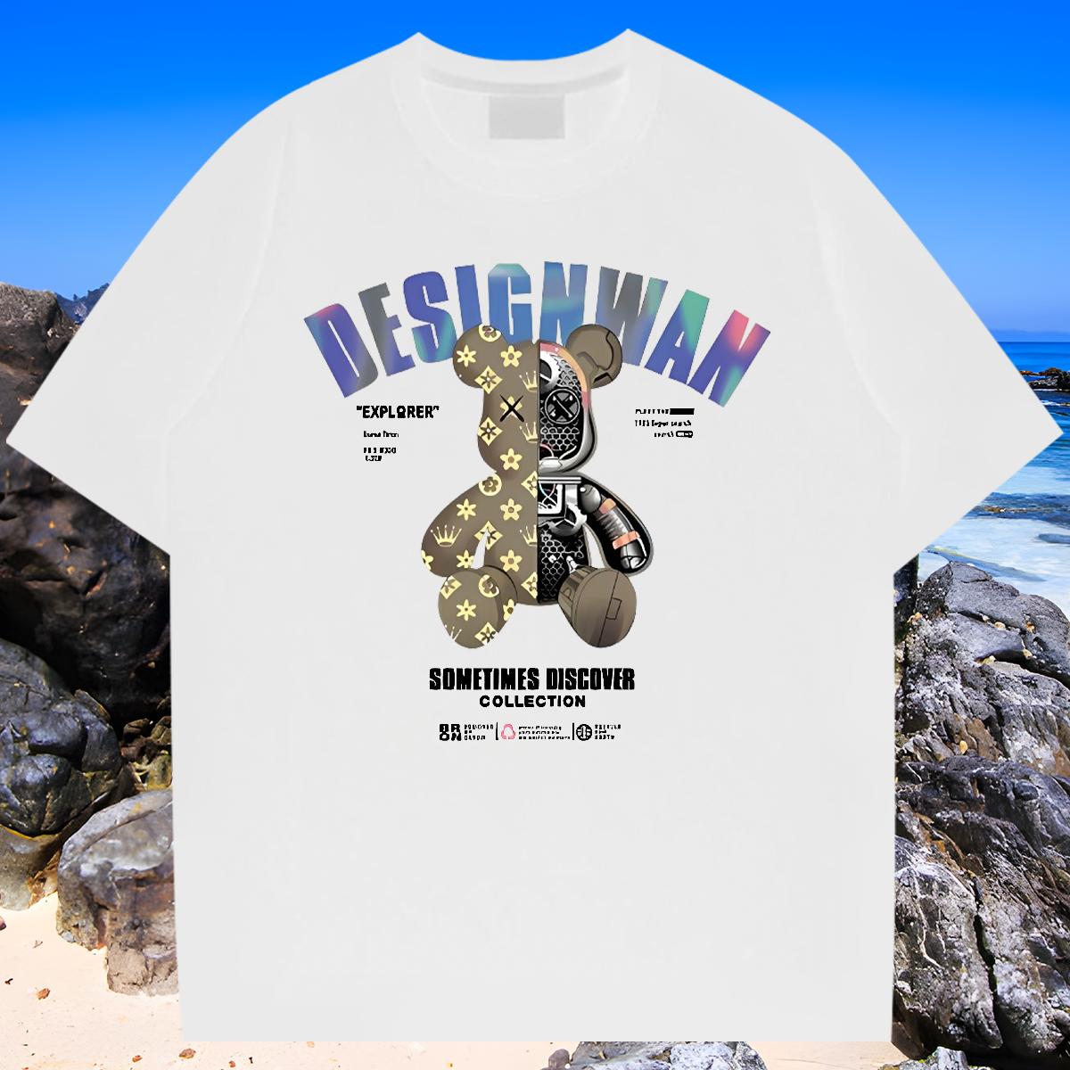 Designer Fashion T-Shirts Customized Men Tops Tees Anime Printing Street Crew Neck Cotton Breathable High Quality Top Tees