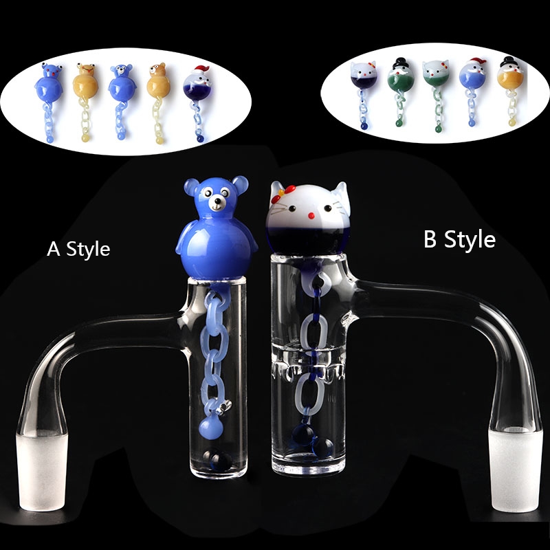 Beracky New Finger Banger Auto Spinner Quartz Banger, with Terp Slurper Sapphire Pearl and Glass Terp Chains, for Glass Water Bongs Dab Rigs