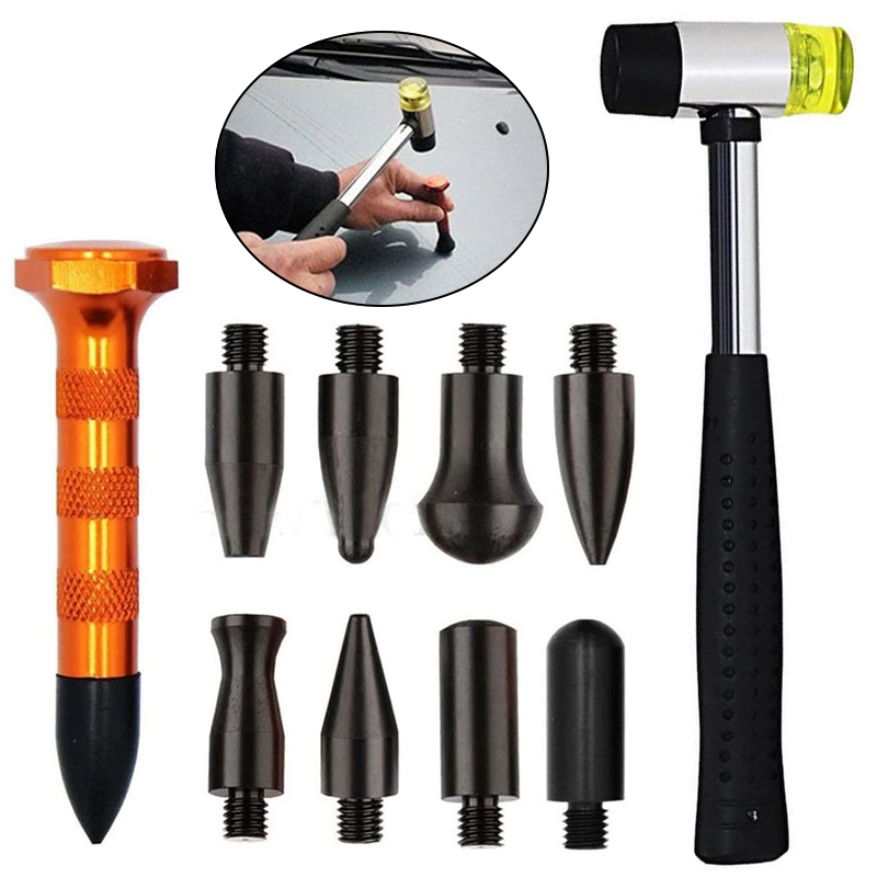 Car Repair Tool Kits Paintless Removal Tap Down Rubber Hammer Auto Body DIY Dent Fix Tools