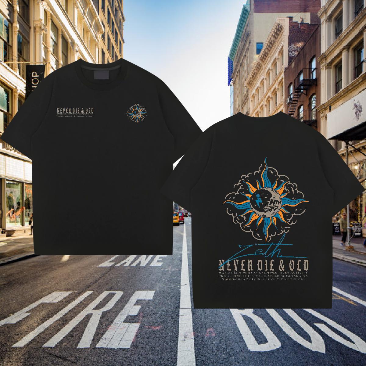 Custom Men T Shirts Black Oversized Mens Tshirts Beach O-Neck Short Sleeve Cotton Cool Design Top Tees