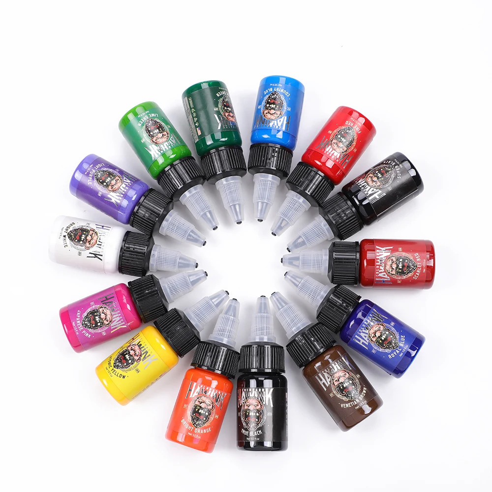 CNC 5/15ML * 7/14Pcs tattoo ink anent makeup pigment eyeliner DIY practical tattoo equipment color/set 240705