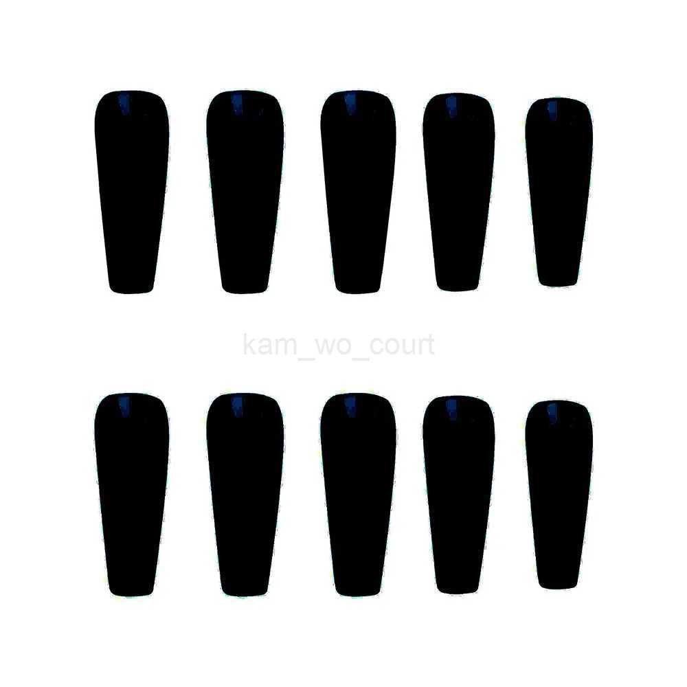 24Pcs/Set Wearing Removable Manicure Long Ballet Shiny Nail Patches Fake Nails Finished Wearing Nail Art Tools False Nail StripsM240708