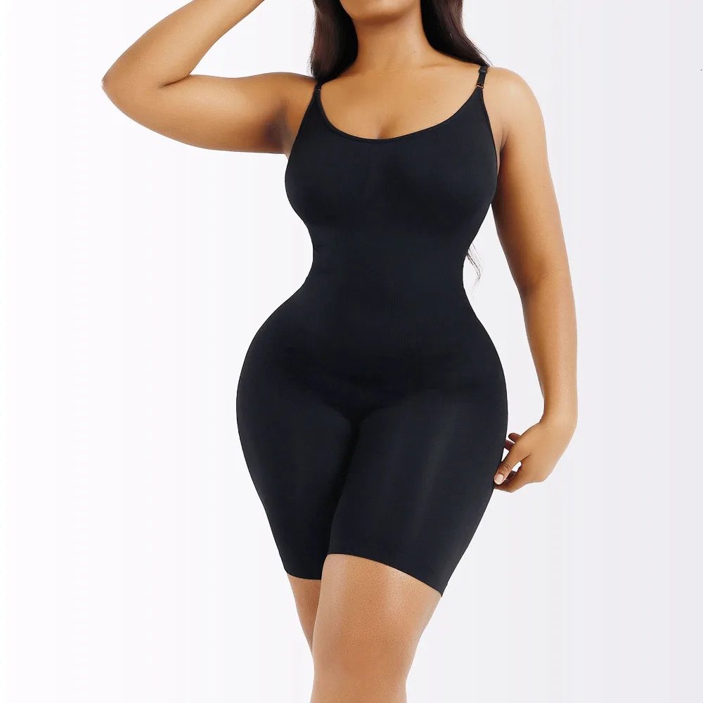 Women Full Body Shaper Bodysuit for Tummy Control Seamless Firm Plus Size Waist Trainer Shapewear Bodysuit 240701