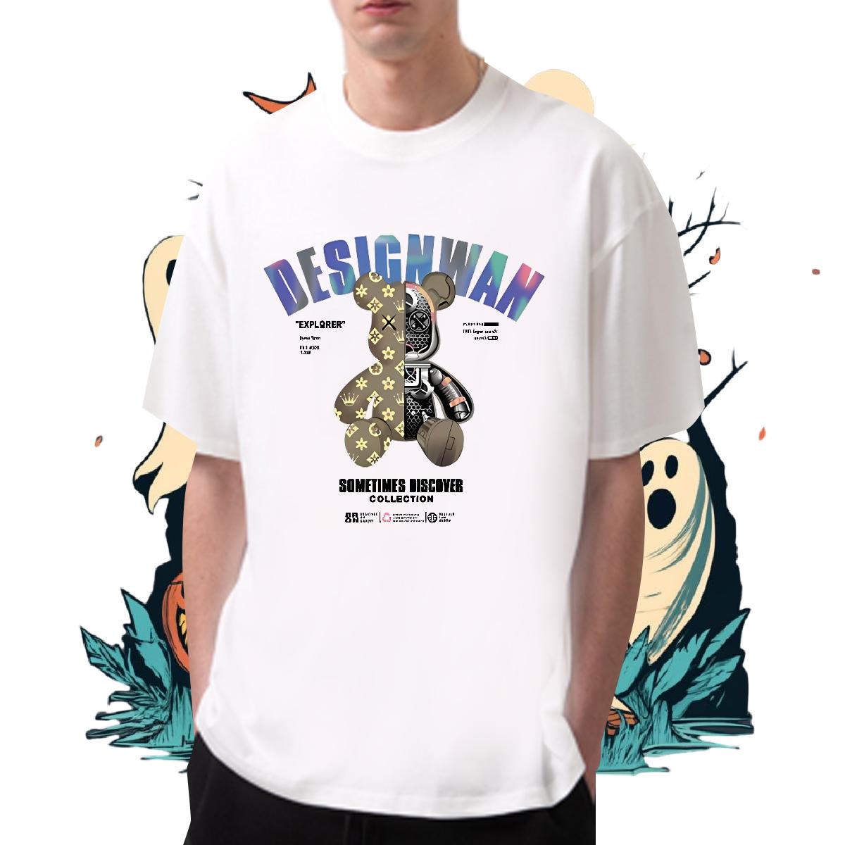 Designer Fashion Mens T Shirts Breathable Crew Neck Cotton Beach Men Clothes T-Shirt Custom Anime 5A Tees Shirts