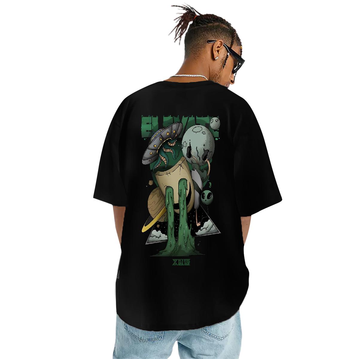 Casual New Floral Print Tops: 5A Cotton O-Neck Short Sleeve T-shirt for Men Outdoor