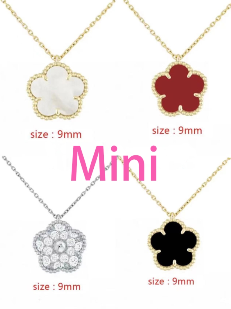 MINI flower clover necklace Fashion Design for women Designer Charm Gold Jewelry lovers couple gift ladies weddings