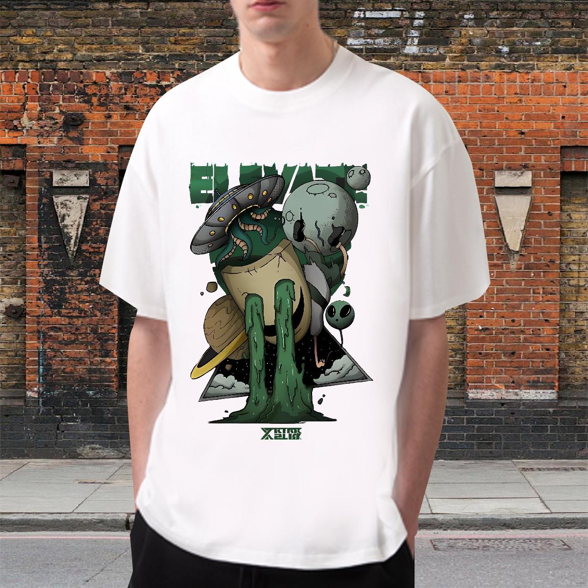 Loose Fit Tshirts Breathable Short Sleeve Daily Wear Men T Shirts Floral Print Fashion New Polos