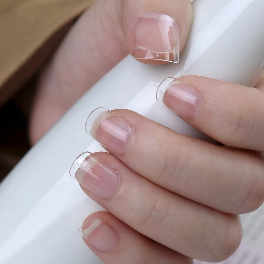 120 XXS ultra short almond full cover engraving soft gel nail tip false nails on the press specially tailored for short nail bed 240705
