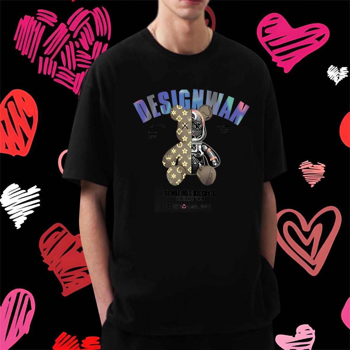 Customized Man T Shirts Custom Printed Men Tees Casual Cotton Breathable Soft Loose Polos