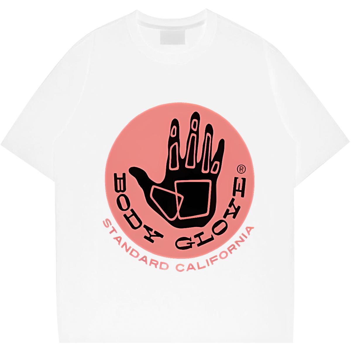 Stylish White Plus Size Men's Fashion Casual T-Shirt Street Wear