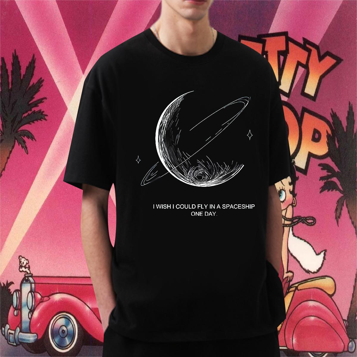 2024 DIY T Shirt For Man DIY Logo Tshirts High Street Hip Hop Breathable Crew Neck Classic Tee Shirt