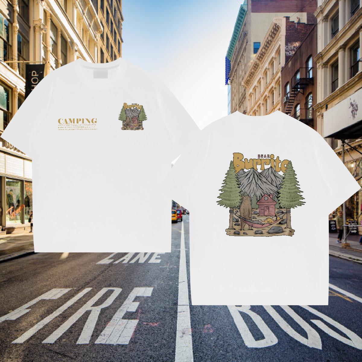 2024 Man T Shirts Anime Print Men Clothes T-Shirt Home Outdoor Cotton O Neck Short Sleeves 5A Top Tees