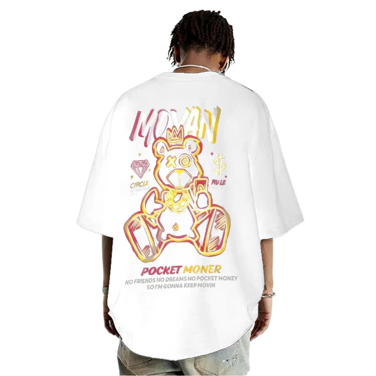 2024 DIY T-Shirts for Men White Plus Size Men Tshirts Casual Short Sleeve Cotton O-Neck Cool Wear