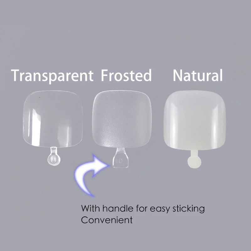 120/150/600pcs frosted false toe cap short square false soft gel full cover preformed toe cap press toe cap extension 240705