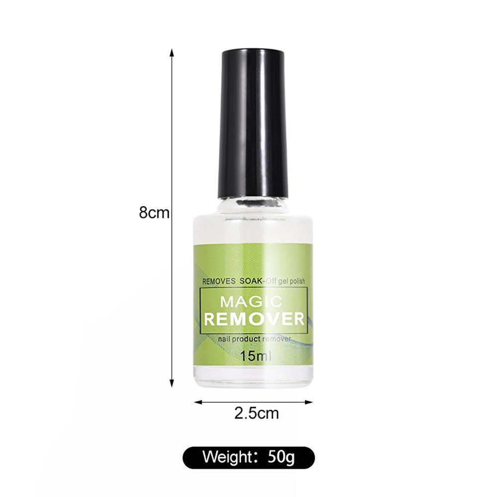 15ml magic nail removal gel polishing UV gel removing magic crack nail gel removing semi anent varnish polishing uyy 240705