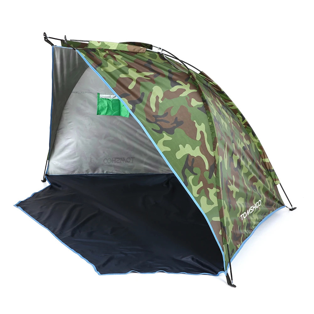 2-person camping tent single-layer outdoor tent UV resistant beach tent sunshade fishing and picnic park 240704bj