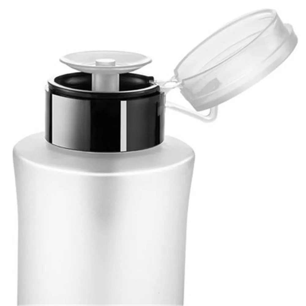 50/250ml compressed nail bottle pump dispenser plastic polishing portable liquid makeup r with lock cleaning machine tool 240705