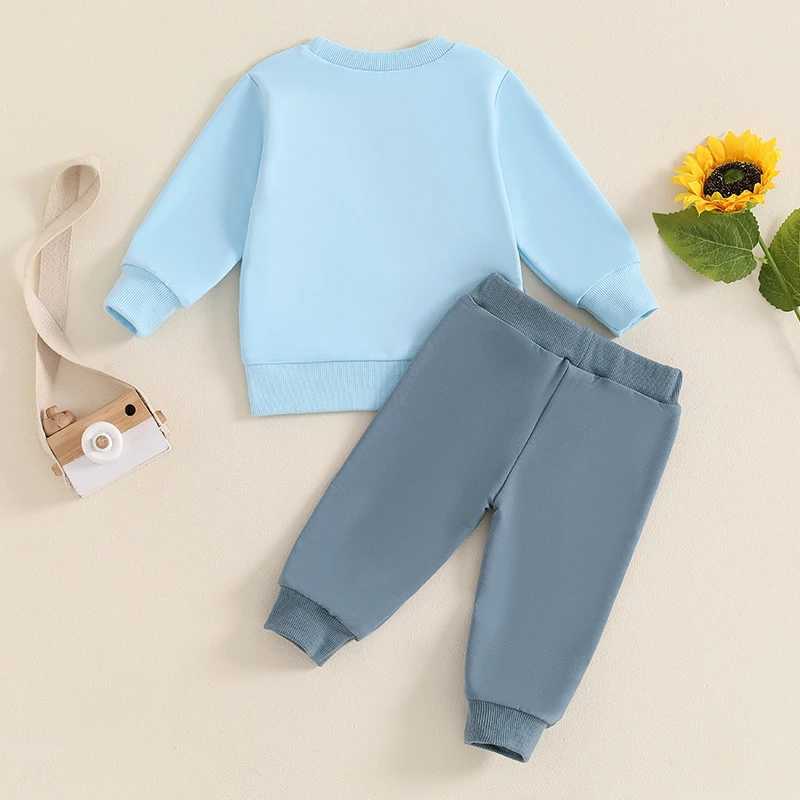 Clothing Sets 2024-05-27 Lioraitiin Baby Boy 2Pcs Fall Outfits Long Sleeve Pocket Henley Tops + Pants Set Spring Clothes