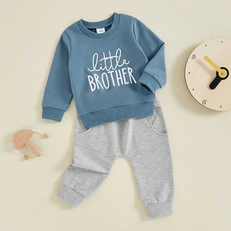 Clothing Sets Baby Boy Fall Outfits Letter Print Long Sleeve Sweatshirts and Pants Sets Toddler Tracksuits Kids Clothes 2024 Casual R240708