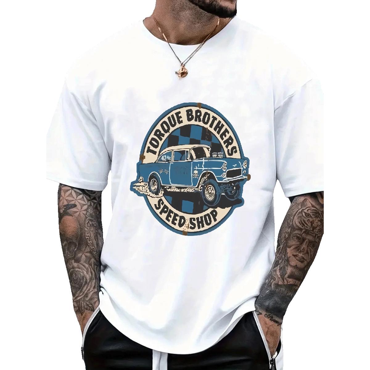 Loose Men T Shirts Summer Casual Breathable Short Sleeve Men Clothes T-Shirt 2024 New Custom Anime Top Tees