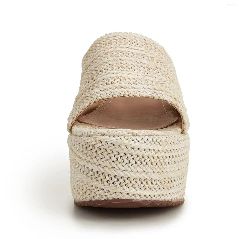 Bestseller Slippers Women's Wedges Slide Sandals Outdoor Open Toe Platform Summer Espadrilles High Heel Beach Party Dress Shoes ddmytues