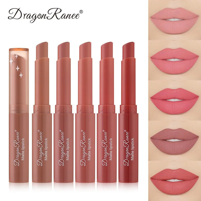 12 colors matte lipstick beauty lipstick gloss lipstick coloring balm rotating lipstick makeup nude bean paste 240705