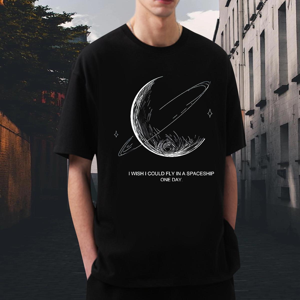 Fashion New T Shirts Men Graphic Men Tees Beach Breathable Crew Neck High Quality Tees Shirts