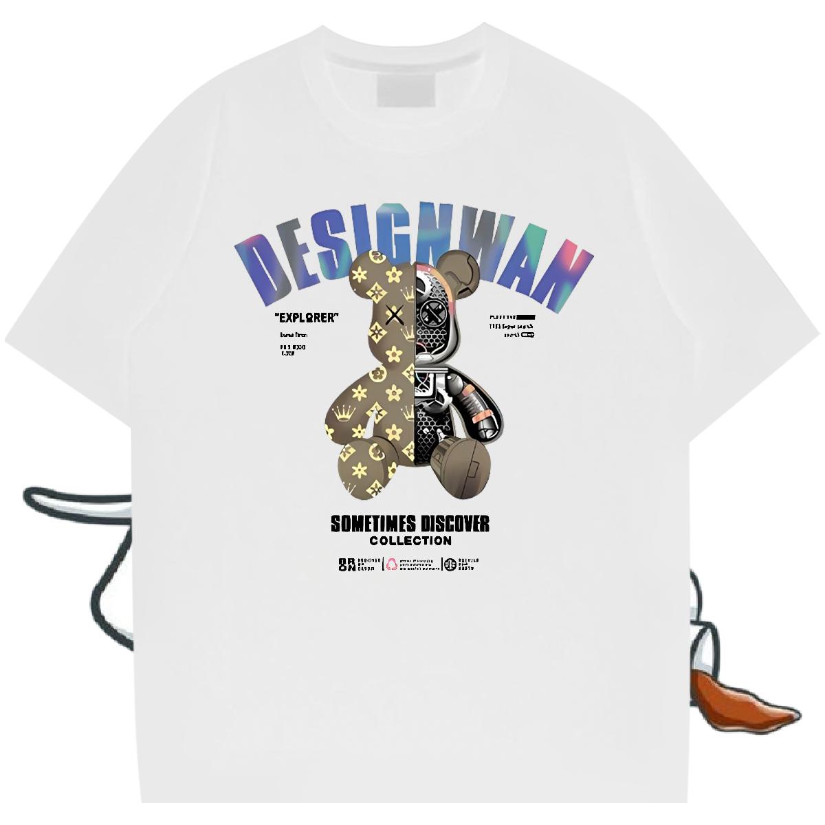 Loose Fit Men Tshirts Short sleeve Cotton Soft Summer Casual T-Shirts for Men DIY Printed DIY Customized Clothes