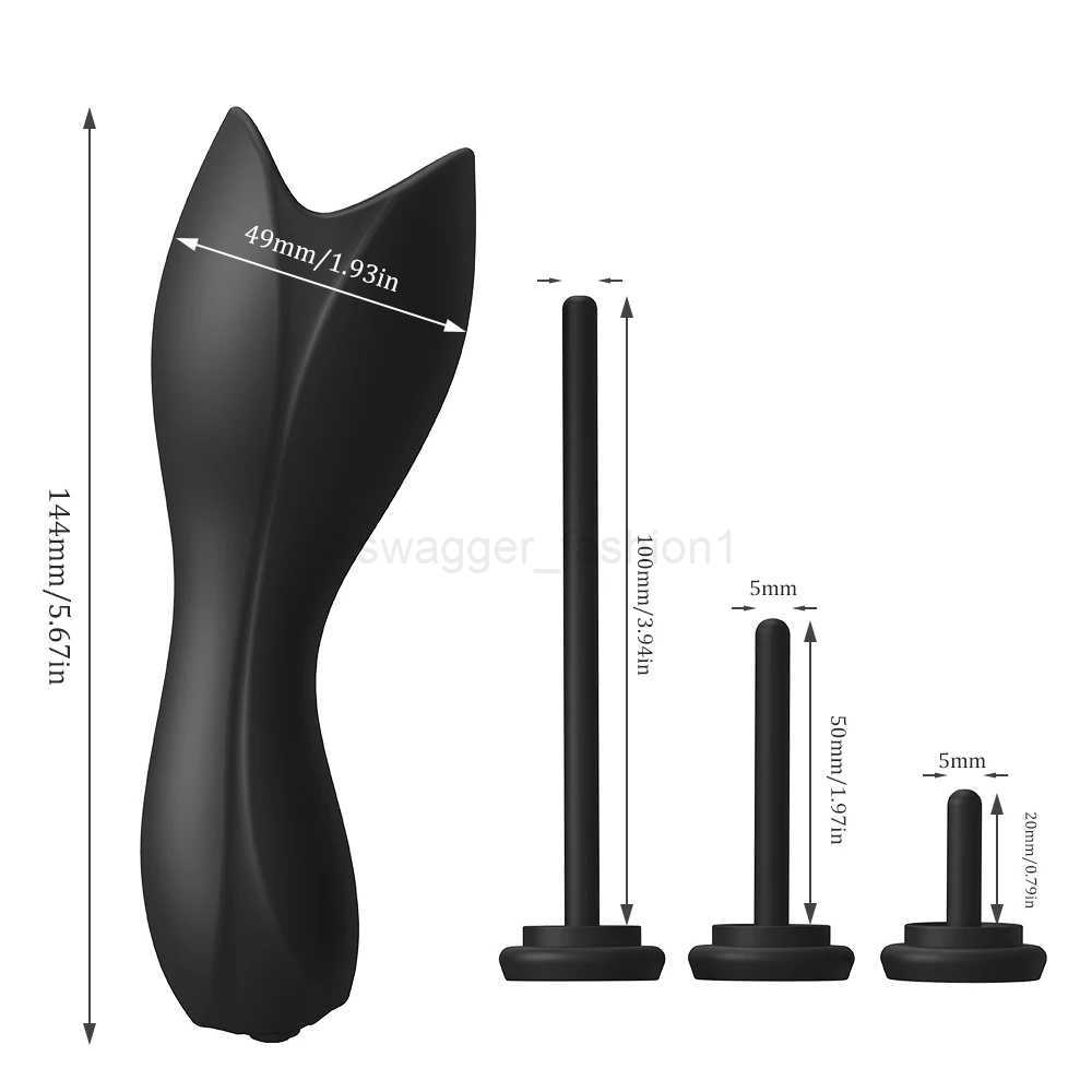 Male Penis Vibrator Glans Massager Urethra Plug Horse Eye Stimulation Silicone SM Adult sexes Toys for Men Masturbation CupB240708