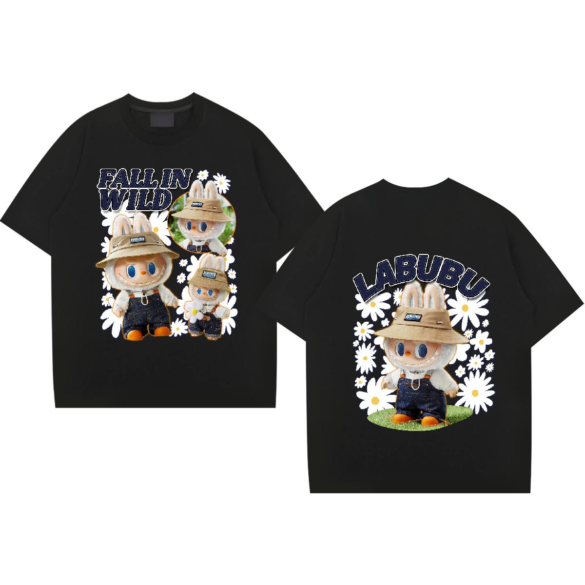 Stylish Men's Classic Cotton T-Shirt with Breathable Crew Neck and Custom Print - Plus Size Top