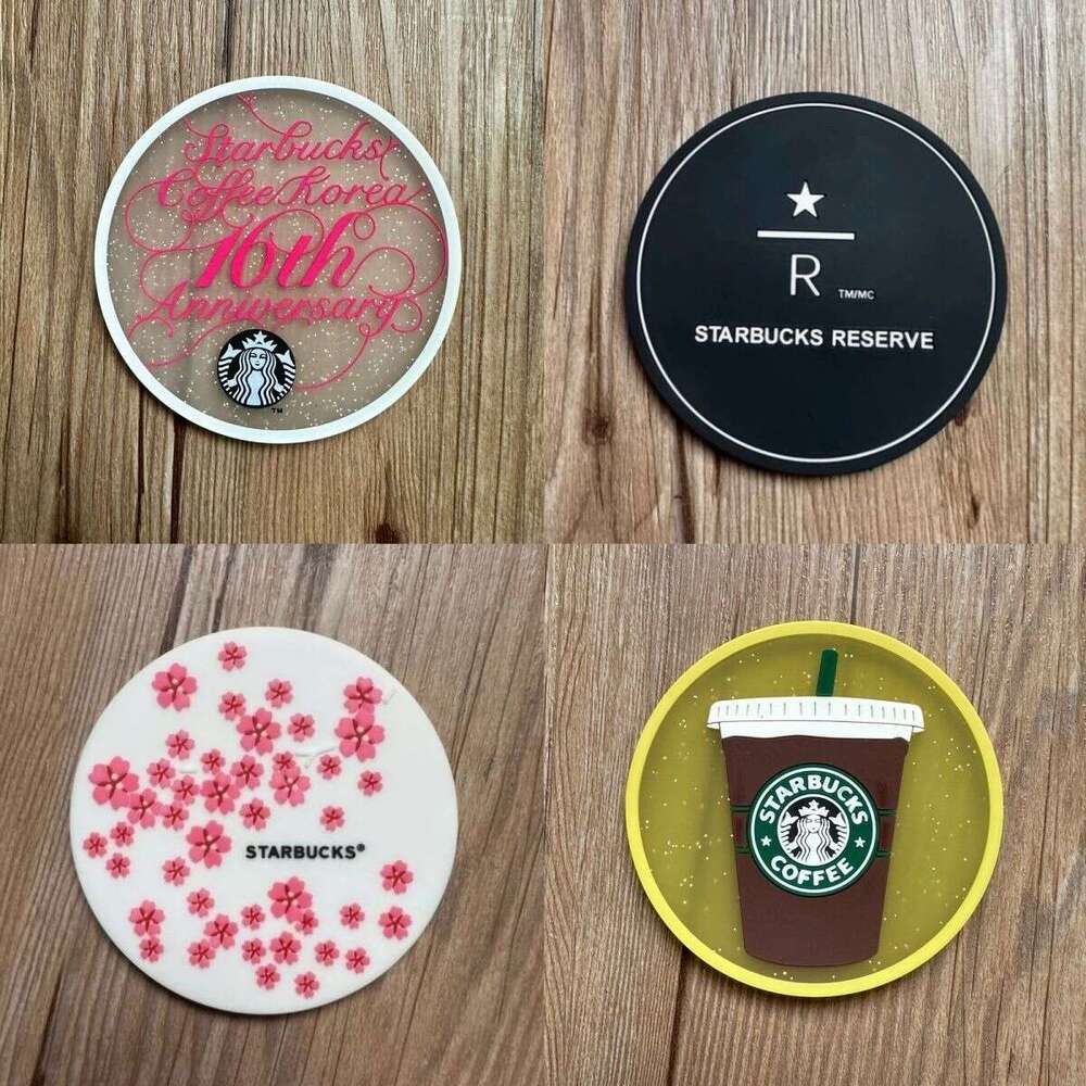 Classic Straw Starry Ice Sakura Cup Cushion Style women Cute Simple Coaster men Multiple Options