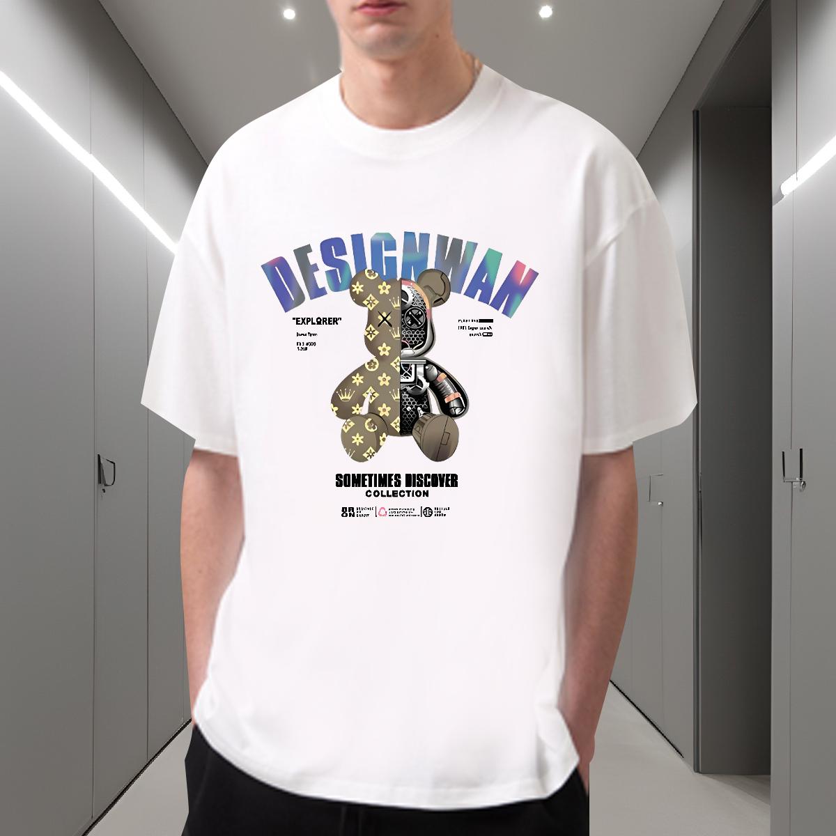 Designer Man T Shirts Summer Casual Breathable Short Sleeve Men Tops Tees 2024 Designer Black White Polos