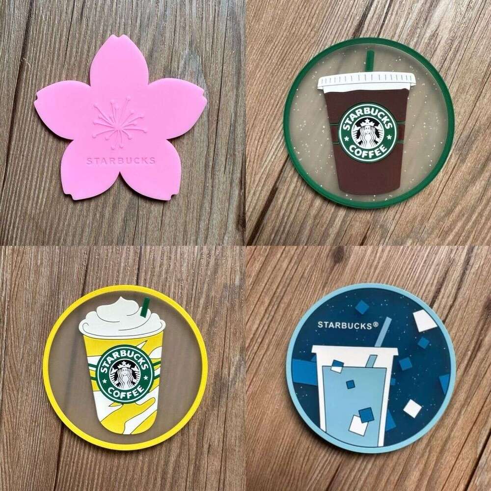 Classic Straw Starry Ice Sakura Cup Cushion Style women Cute Simple Coaster men Multiple Options