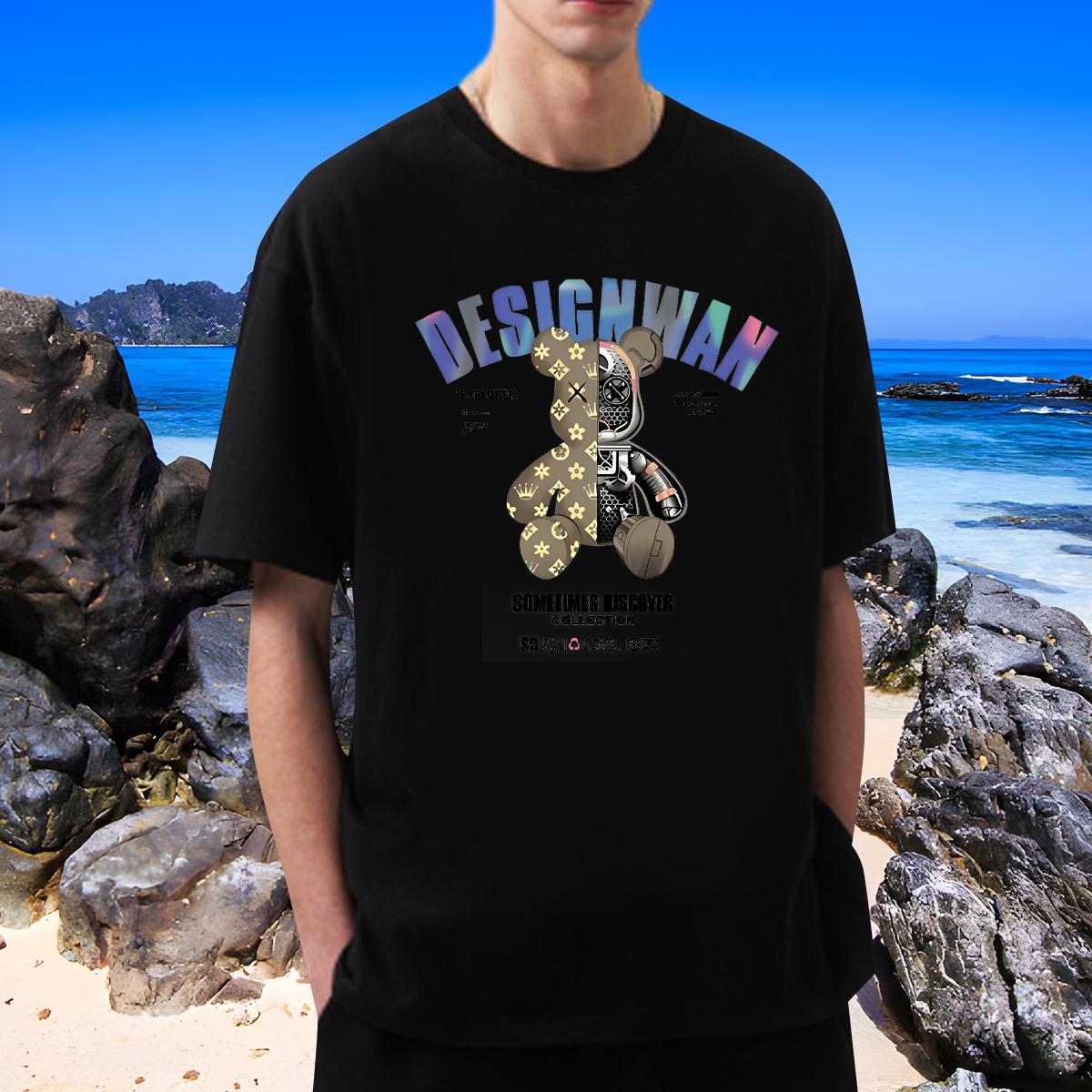 Designer Fashion T-Shirts Customized Men Tops Tees Anime Printing Street Crew Neck Cotton Breathable High Quality Top Tees