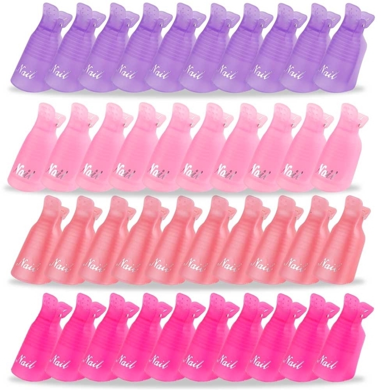 nail art cap clip plastic UV gel polishing removal package tool finger nail polish removal tool nail polish removal tool 240705
