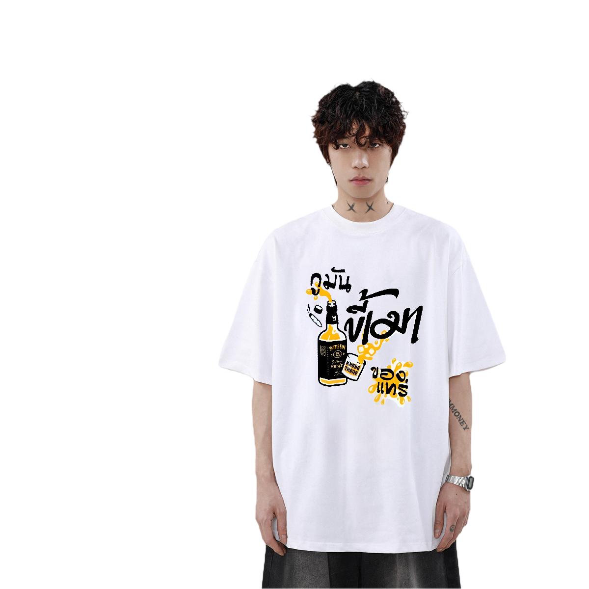 Cool Design Man T Shirts Anime Printing Street Breathable Crew Neck Couples T Shirts Fashion Designer Floral Print Tees