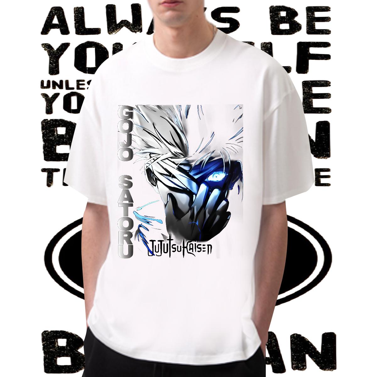 2024 Summer Men T Shirts Custom Printing Daily Outfit Men Tops Tees Crew Neck Cotton Breathable Loose Fit