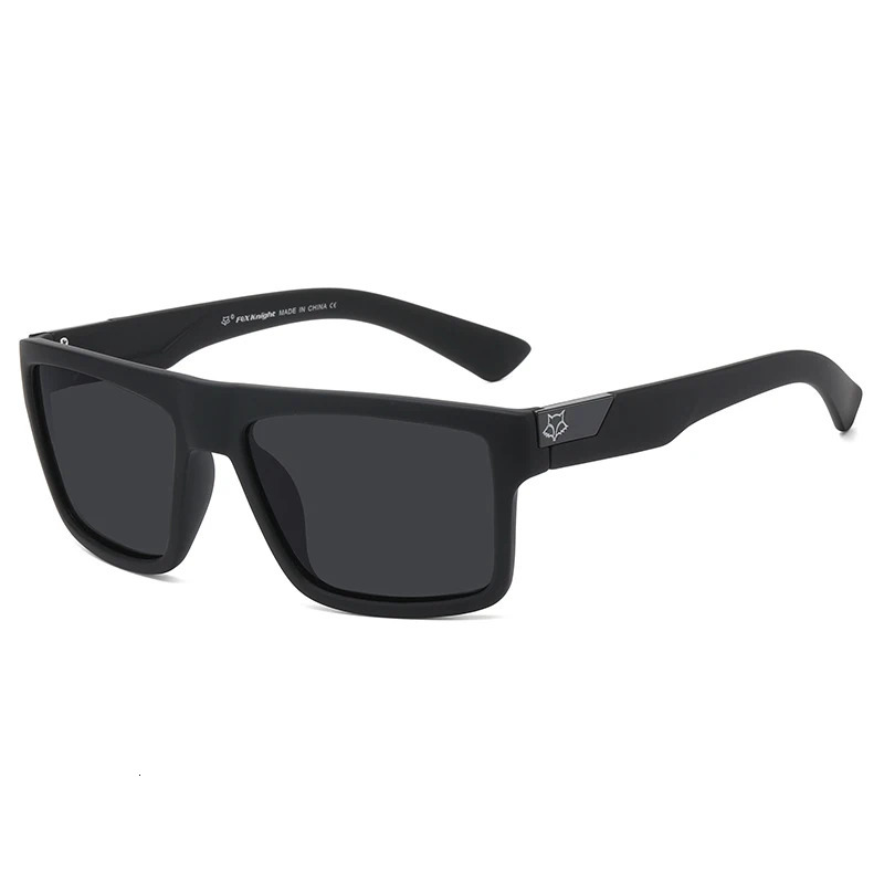Fox Knight Cool Square Men Polarized Sunglasses Fashion Women Sun Glasses Male Eyewear Driving Goggle UV400 lentes de sol hombre 240708
