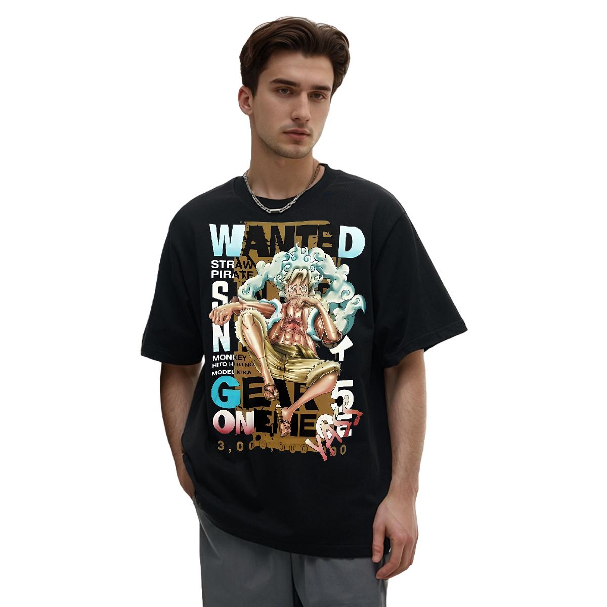 Stylish Plus Size Cartoon T-Shirts for Men and Women - Sports, Casual, 180g Cotton Designer Polos