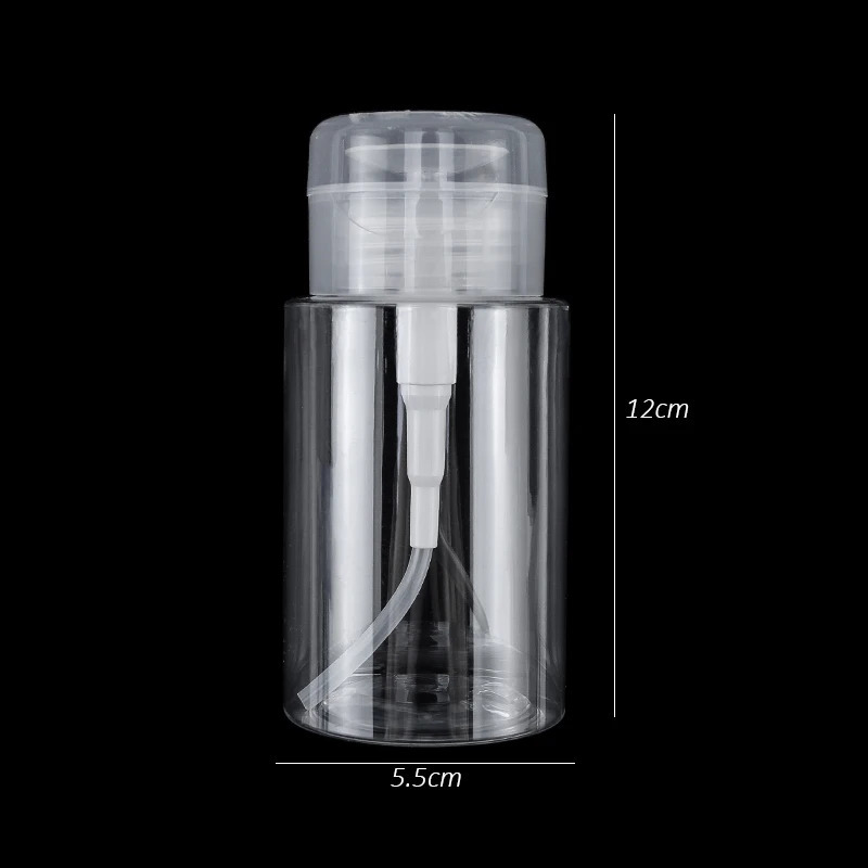 100/200ml nail polish removal bottle Push down the empty bathtub for ergonomics lint free napkin pump Storage bottle nail art tool 240705