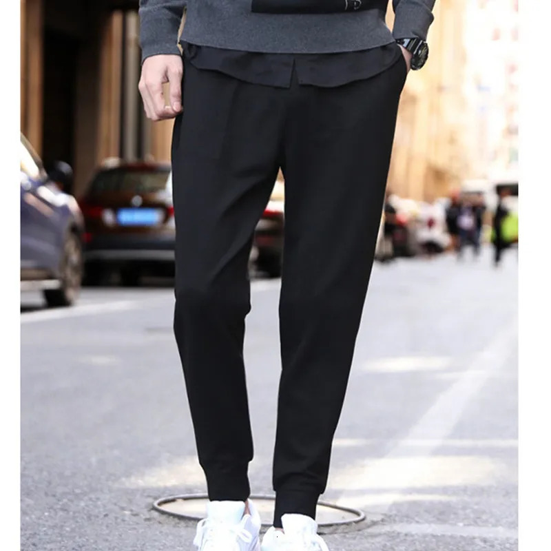 Sports Joggers Students Tall Men Extra Long Sweat Pants Spring Autumn 4XL Fleece Warm Boys Track Sweatpants Winter Trousers 240705